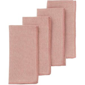 Bungalow - Servetten Mirra Rose 45x45cm (set van 4) - Servetten