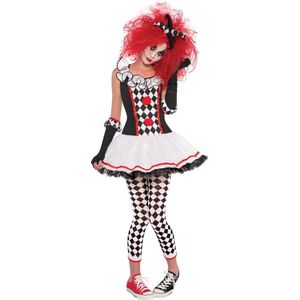 Harlekijn clownskostuum voor tieners - Verkleedkleding - 152/158