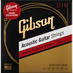 Gibson SAG-CPB11 Acoustic Ulta-Light 11-52 - Akoestische gitaarsnaren
