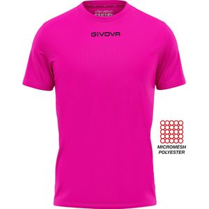 Sportshirt Givova One, MAC01 Fuxia ROZE, maat XL