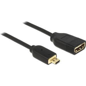 Premium Micro HDMI - HDMI adapter - versie 2.0 (4K 60Hz) / zwart - 0,20 meter