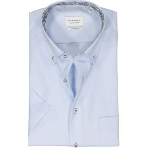 ETERNA comfort fit overhemd korte mouw - Oxford - lichtblauw (contrast) - Strijkvrij - Boordmaat: 49