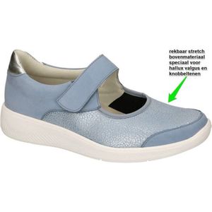 Solidus -Dames - blauw licht - ballerina's & mocassins - maat 39.5