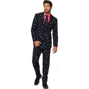 OppoSuits PAC-MAN - Mannen Carnavals Kostuum - Zwart - Maat 52