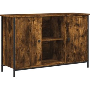 vidaXL-Tv-meubel-100x35x65-cm-bewerkt-hout-gerookt-eikenkleurig