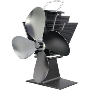 WOLFF MOUNT Haard ventilator HV-04 eco fan met 4 bladen voor houtkachels en gaskachels. Kachel ventilator verplaatst warmte door de kamer