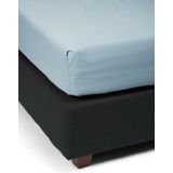 ESSENZA Premium Percale Hoeslaken Blauw - 90x220 cm