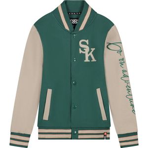 SKURK - Baseball vest Vik Green/ Sand - maat 146-152