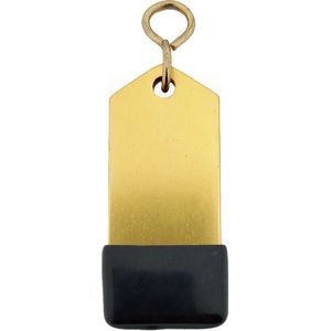 CombiCraft Amérique hotel sleutelhanger goud - 70 x 30 mm - 5 stuks