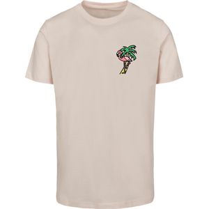 Mister Tee - Flamingo Heren T-shirt - L - Roze