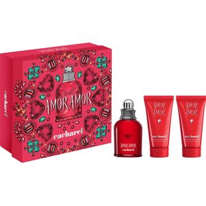 Cacharel Amor Amor Giftset - 50 ml eau de toilette spray + 2 x 50 ml bodylotion - cadeauset voor dames