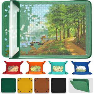 Puzzelbord 1500 stukjes - Opvouwbaar en Draagbaar met 6 Sorter Bakken - Ideaal voor Puzzelliefhebbers
