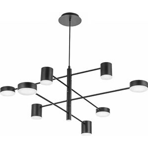 TooLight Hanglamp APP598-8C - GU10 - 8 Lichtpunten - Zwart