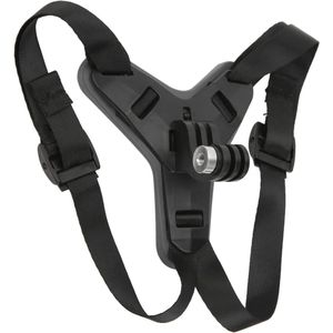 Chin Mount Verstelbare Riem Voorkomen Slip Motorhelm Camera Beugel voor Hero 7 6 5 inch - Zwart .