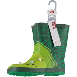 XQ Footwear - Regenlaarzen - Dinosaurus - Kids - Groen - Maat 21/22