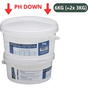 Famiflora pH Down (Minus) poeder 6KG (2x3kg) - verlaagt de pH-waarde van je zwembad of spa!