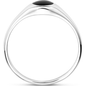 Gerhodineerd Zilver Ring Onyx 1338838