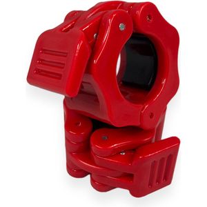 Padisport Lock Jaw 30mm Rood - Barbell Clips - Haltersluiting - Halter Clips - Halterstangsluiter - 30 Mm - Halterklem - Barbell Lock