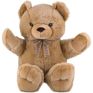 Pluchen beer 100cm - kleur beige - Vaco - Superzacht en hoge kwaliteit - Knuffelbeer