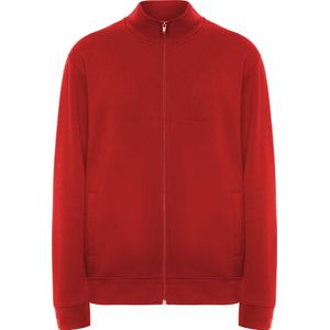 Rood sweatshirt met rits en opstaande kraag model Ulan merk Roly maat L