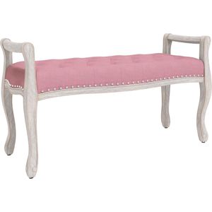 vidaXL-Bankje-110x45x60-cm-fluweel-roze