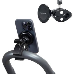 Telefoonhouder voor Fiets - Telefoonhouder Stuur Grip Magsafe Fitness Mount voor Fiets Loopband Spinning Bike Elliptische Trainer iPhone 15 15 Plus 15 Pro Max 14 13 12 Serie Mag-safe Case