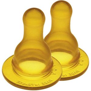 Goldi Sauger Flessenspeen – Vanaf 8 maanden – 100% natuurrubber – 2 stuks