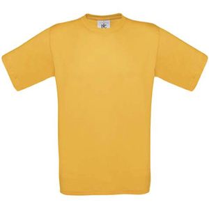 T-shirt Kind 7/8 Y (7/8 ans) B&C Ronde hals Korte mouw Gold 100% Katoen