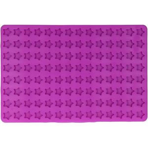 Cookie Mallen 112 Gaten Vijfpuntige Ster Siliconen Non-stick Herbruikbare Biscuit Mallen voor DIY Chocolade Snoep Jelly Ice Cube Hond Traktaties - Ronde bakblikken