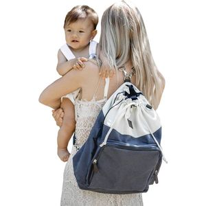 Baby luiertas wikkelrugzak Freya buggy tas stroller organizer (één, blauw)