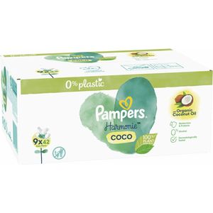 Pampers - Harmonie Coco - Billendoekjes - 378 doekjes - 9 x 42