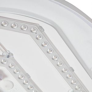 PRIOS - LED plafondlamp- met dimmer - CCT - 1licht - PMMA, ijzer - H: 8.5 cm - wit - Inclusief lichtbron