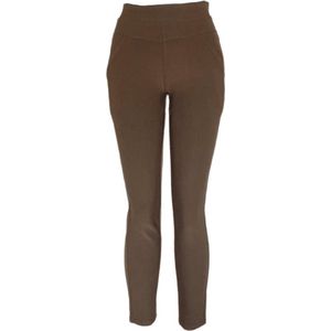 Luxe Kwaliteit Dames Sportbroek / Joggingsbroek | Trainingsbroek / Huisbroek | Sweatpants | Bruin - XL (44)