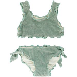 Salted Stories zomer bikini meisjes - groen - Glitter