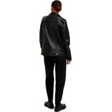Selected Madison Leer Jas Zwart 42 Vrouw