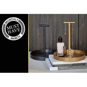 Riverdale monthly musthave maart 2022 - plateau Mika 25cm - zwart & goud