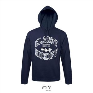 Hoodie 3-161 Classy until Kickoff - Navy, S