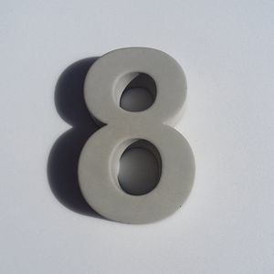 Betonnen Huisnummer - Cijfer 8 - 20cm hoog | Huisnummer van Beton