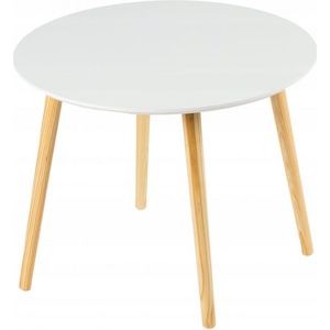 Salontafel rond - 60 cm diameter - wit