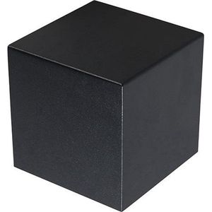 QAZQA cube - Design Wandlamp voor binnen - 1 lichts - D 135 mm - Zwart - Woonkamer | Slaapkamer | Keuken
