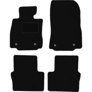 Zwarte veloursmatten voor: Mazda 2 III hatchback (2015-)