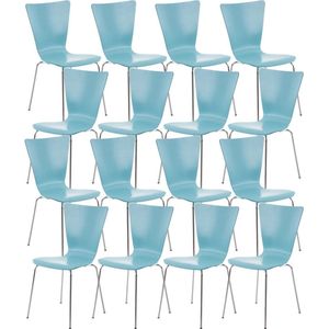 CLP Aaron Set van 16 Bezoekersstoel lichtblauw