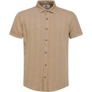 Gabbiano Overhemd Gestructureerd Overhemd 334542 411 Latte Brown Mannen Maat - L