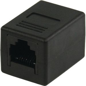 CAT5 Netwerk Adapter RJ45 (8/8) Female - RJ45 (8/8) Female Zwart