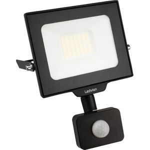Ledvion - LED Breedstraler met Bewegingssensor - 30W - 4000K - 3600L - IP44