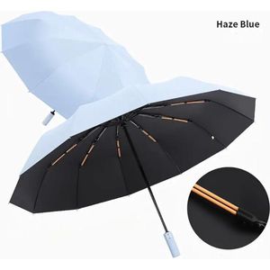 Bovista Moderne Stormparaplu - Opvouwbaar - Windproof Paraplu - Stormproef - Automatisch Uitklapbaar - Umbrella - Uitklapbaar - Lichtblauw