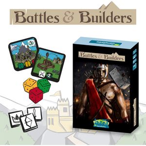 Battles & Builders - Strategisch Bordspel - Bordspel voor Kinderen - 2-4 Personen - Vanaf 9 Jaar - Bordspel voor Familie - Familiespel Kinderen - Het Familiespel van het Jaar