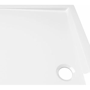 vidaXL Douchebak - Douchebakken - Douchebodem - Douchebodems - Douchebak rechthoekig 70x120 cm ABS wit