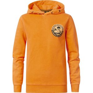 Petrol Industries - Jongens Backprint Hoodie Expedition - Oranje - Maat 164