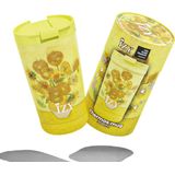 IZY Drinkfles - Van Gogh - Zonnebloemen - Inclusief donatie - Koffiebeker to go - Thermosbeker - RVS - 6 uur lang warm - 350 ml